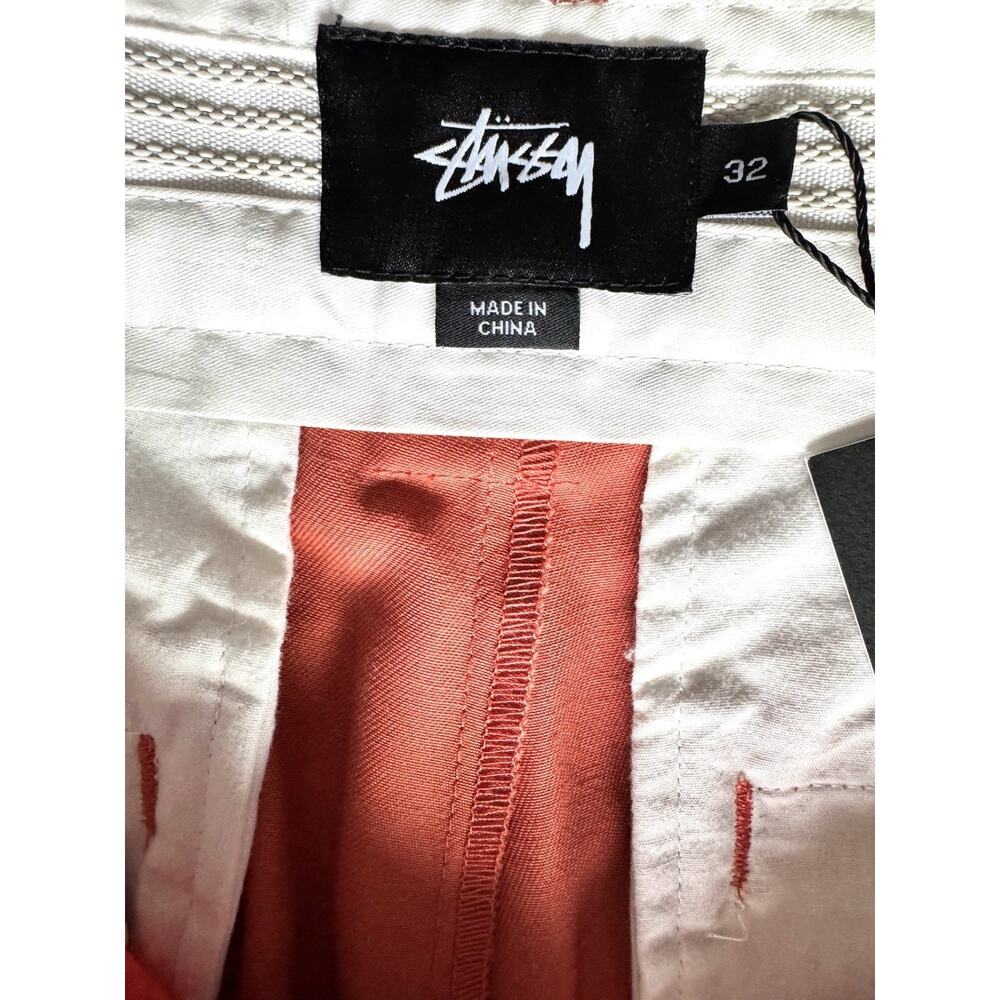 Stussy Vintage MENS cropped straight leg modern pants NWT size 32 burnt orange - Picture 11 of 11